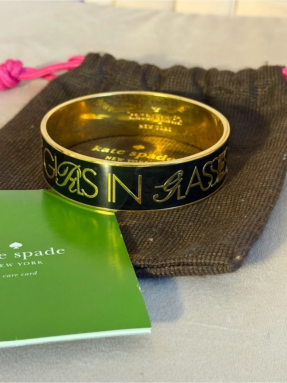Kate Spade “Boys Make Passes at Girls in Glasses” Bangle